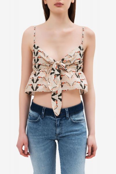 Tomà - Toucan pattern Crop top