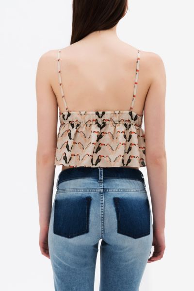 Tomà - Toucan pattern Crop top